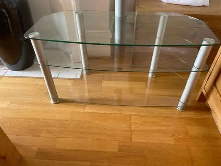 Photo of free Glass tv stand (London) #1