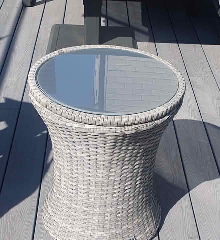 Photo of free Small outdoor rattan table (Chelmer Village CM2) #2