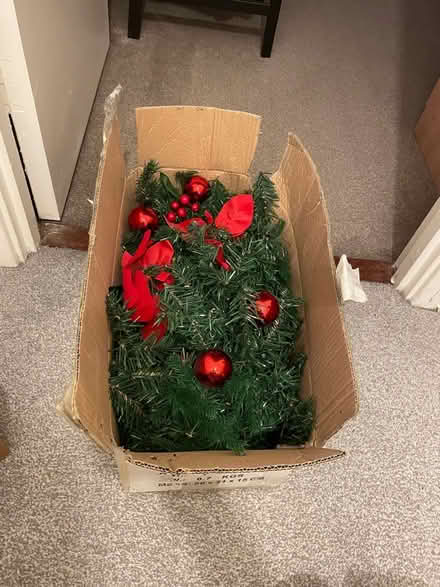 Photo of free Artificial christmas decoration tree with lights (Strawberry Hill TW1) #2