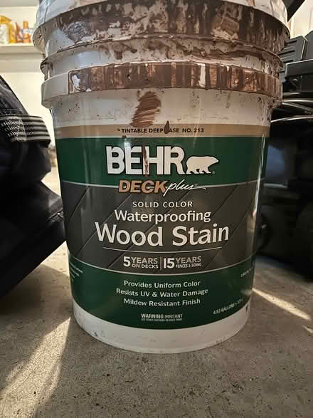 Photo of free Wood stain (Pembroke) #1