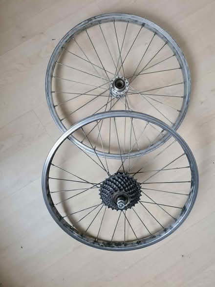 Photo of free Approx. 16" diameter bike wheels (Morden, SM4) #1