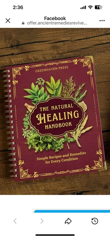 Photo of The Natural Healing Handbook (L5L 5P5) #1