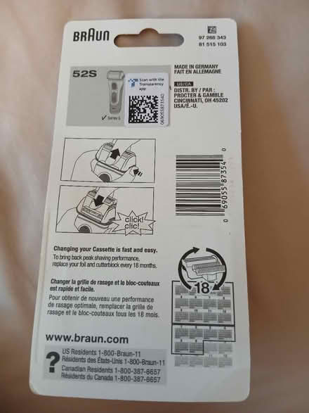 Photo of free Braun series 5 electric razor blade (highway 10 & wanless drive) #2