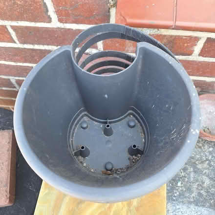 Photo of free 6 grey elho drainpipe plant pots (Rother TN35) #2