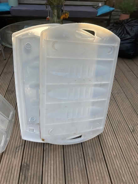 Photo of free 2 Plastic low (under bed) storage boxes (Dresden ST3) #3