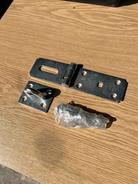 Photo of free Heavy duty hasp and staple fitting (Harlow Fields DE22) #1