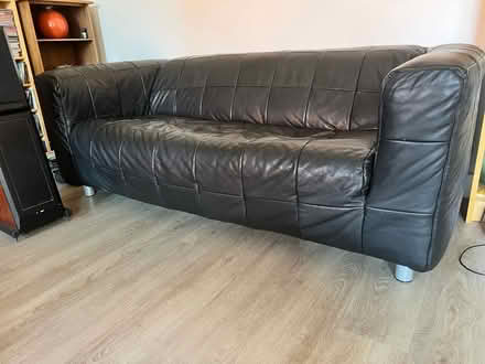 Photo of free 3 seater leather sofa (Paulerspury NN12 7) #1