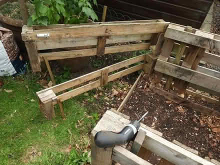 Photo of free Three-compartment compost container made from pallets (Allestree DE22) #2