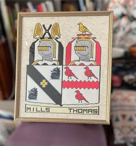 Photo of free Framed Needlepoint Coat of Arms (Kenilworth CV8) #1