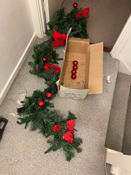 Photo of free Artificial christmas decoration tree with lights (Strawberry Hill TW1) #1