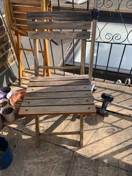 Photo of free Wooden bistro set - broken/serious repair (Putney SW15) #3