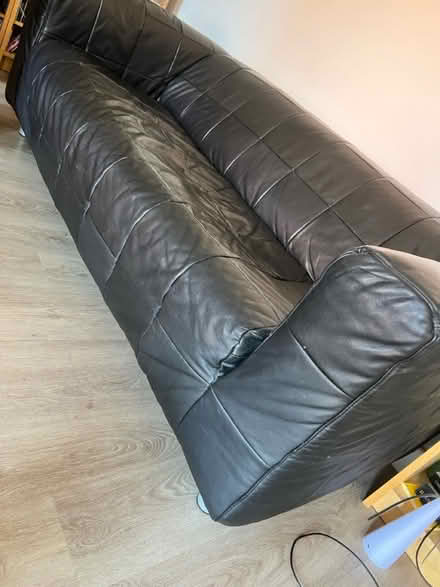 Photo of free 3 seater leather sofa (Paulerspury NN12 7) #3