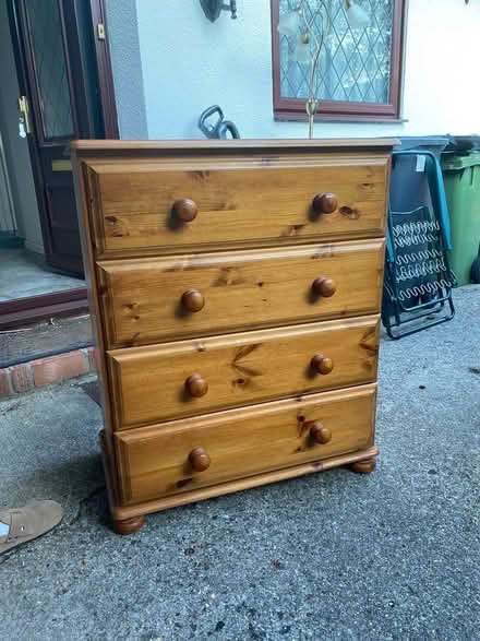 Photo of free Pine chest of drawers (Horndean) #2