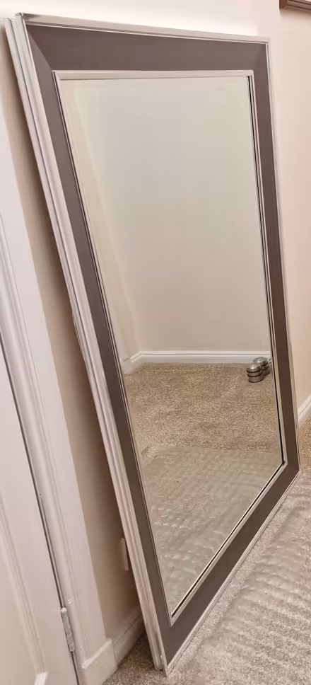 Photo of free Grey-framed large wall mirror (Thorntonhall G74) #1
