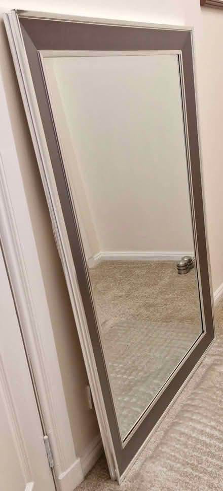 Photo of free Grey-framed large wall mirror (Thorntonhall G74) #1