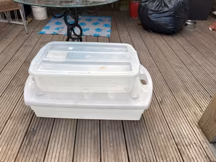 Photo of free 2 Plastic low (under bed) storage boxes (Dresden ST3) #4