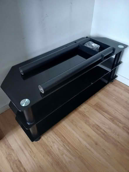 Photo of free Black Glass Shelved TV Stand (Ponders End EN3) #4