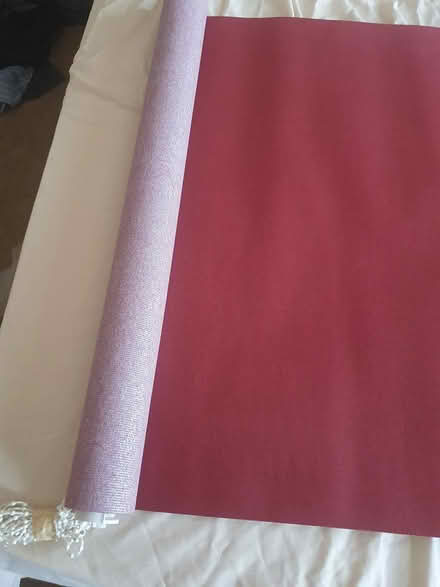 Photo of free burgundy fabric rollers (Selhurst) #1