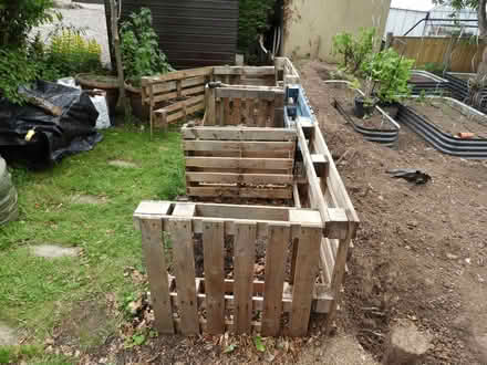 Photo of free Three-compartment compost container made from pallets (Allestree DE22) #3
