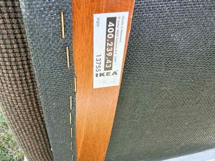 Photo of free IKEA Poang rocking chair and footstool. Painted cream. (Warden Hill GL51) #3