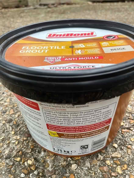 Photo of free Half tub beige floor tile grout (Denvilles, near Havant) #2