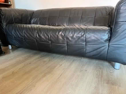Photo of free 3 seater leather sofa (Paulerspury NN12 7) #4