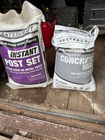 Photo of free Post set and concrete mix (Plainfield-rt.59+126) #1