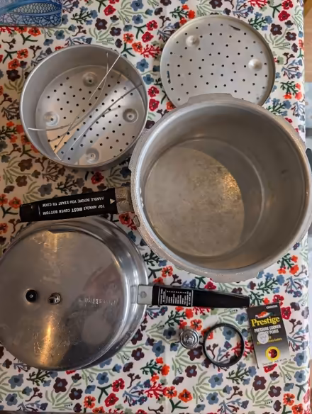 Photo of free Prestige aluminium pressure cooker (Molesey KT8) #2