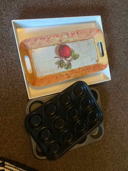 Photo of free Two trays + two cupcake tins (New Malden KT3) #1