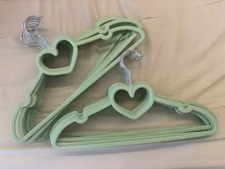 Photo of free Pink & Green Heart Clothing Hanger (U-District) #2