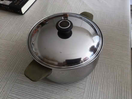 Photo of free Large Prestige Copper bottomed casserole saucepan (Alderley Edge SK9) #1