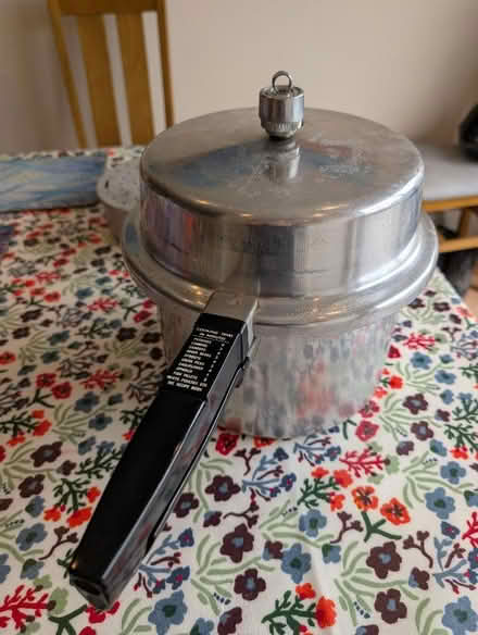 Photo of free Prestige aluminium pressure cooker (Molesey KT8) #1