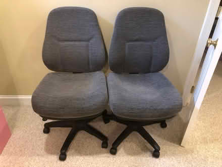 Photo of free 2 Grey Office Chairs (Herndon near Route 7 & SR 286) #1