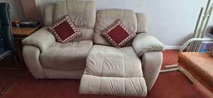Photo of free 2 Seater reclining sofa surplus to requirement, ready to go (Hatch End HA5) #2