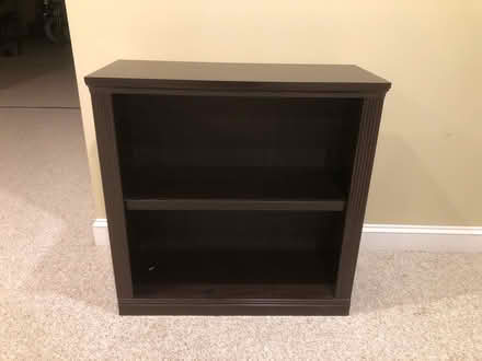 Photo of free Dark Brown 2 Shelf Bookcase (Herndon near Route 7 & SR 286) #1