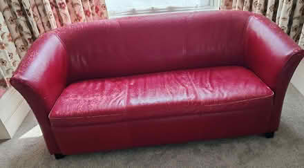 Photo of free 2 seater leather sofa (in our case dog and cat bed π= (Southsea PO4) #1