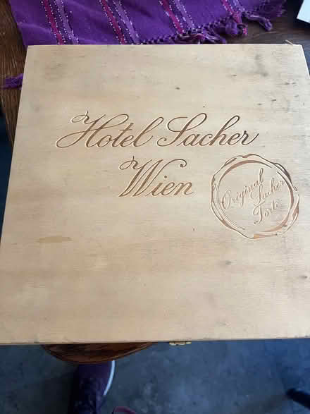 Photo of free Hotel Sacher wooden box (Prospect and DeAnza) #1