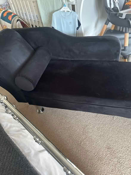 Photo of free Black chaise lounge (Sutton Bridge) #2