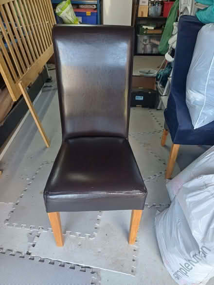 Photo of free 4x faux leather chairs (Trefonen SY10) #2