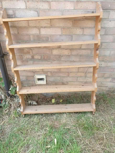 Photo of free Wooden shelving unit (Potters bar herts EN6) #2