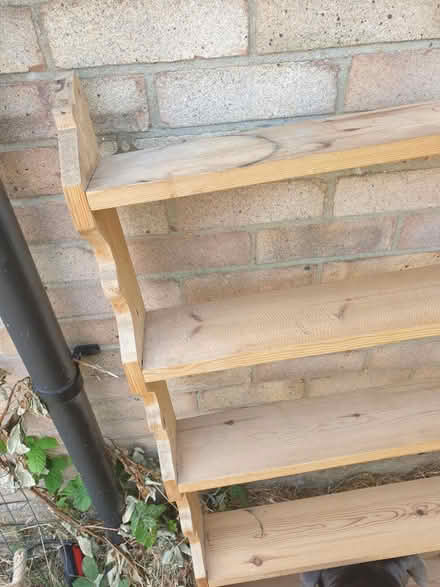 Photo of free Wooden shelving unit (Potters bar herts EN6) #1