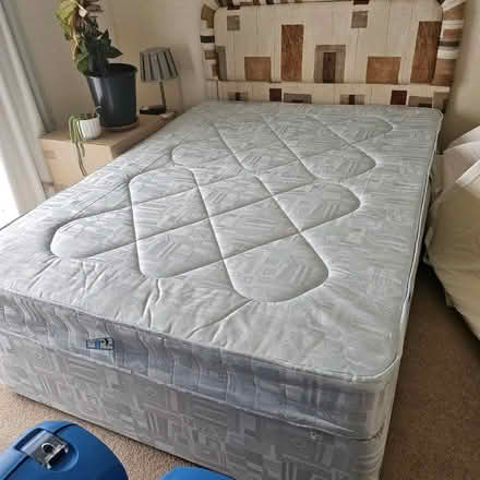 Photo of free 4'6" bed with 2 drawers c/w Headboard (Nethertown CA22) #1
