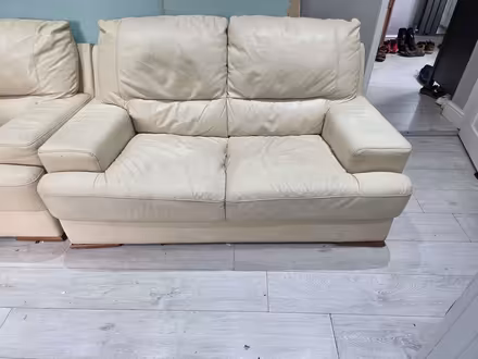 Photo of free 1x 2 seater.leather sofa 2x deska (Hanworth TW13) #1