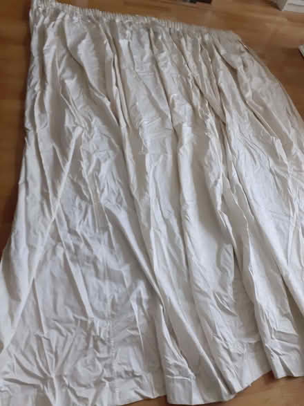 Photo of free 2 Ivory Curtains with detachable linings (Wandsworth Common SW12) #1
