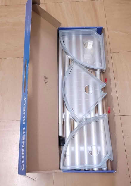 Photo of free Floor to Ceiling Bathroom Corner Shelf (Moseley B13) #3