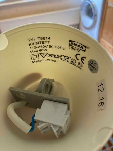Photo of free Ceiling lamp with glass shade (Hertford Heath SG13) #2