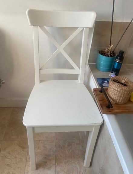 Photo of free Two white chairs (Wandsworth SW18) #1