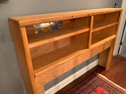 Photo of free Queen size solid oak headboard (Norwichtown) #1