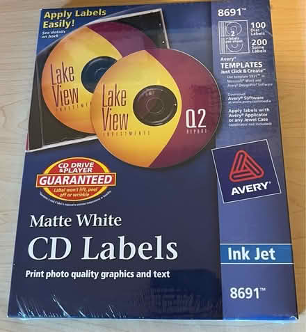 Photo of free CD Labels for Ink Jet Printer (Bothell - Canyon Park) #1