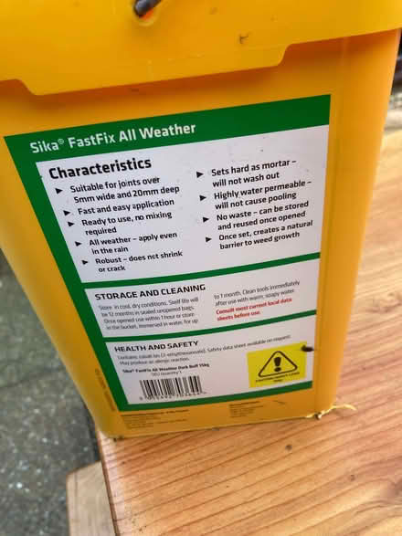 Photo of free Sika Fast Fix Patio Grout (Battle TN33) #4